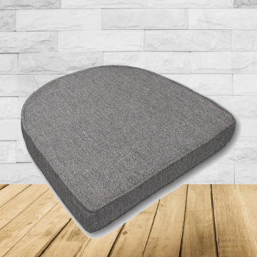 Cushion for wicker patio chairs, contoured or rounded at the back, Designed specifically for outdoor wicker patio chairs.