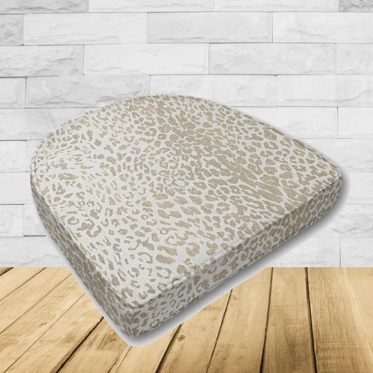 Cushion for wicker patio chairs, contoured or rounded at the back, Designed specifically for outdoor wicker patio chairs.
