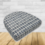 Cushion for wicker patio chairs, contoured or rounded at the back, Designed specifically for outdoor wicker patio chairs.
