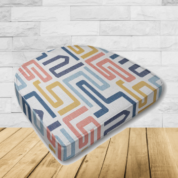 Cushion for wicker patio chairs, contoured or rounded at the back, Designed specifically for outdoor wicker patio chairs.