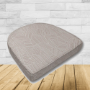 Cushion for wicker patio chairs, contoured or rounded at the back, Designed specifically for outdoor wicker patio chairs.