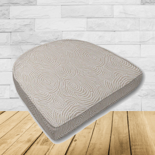 Outdoor Cushion for wicker patio chairs, contoured or rounded at the back, Designed specifically for outdoor wicker patio chairs.