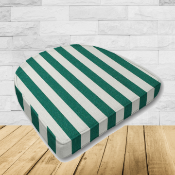 Cushion for wicker patio chairs, contoured or rounded at the back, Designed specifically for outdoor wicker patio chairs.