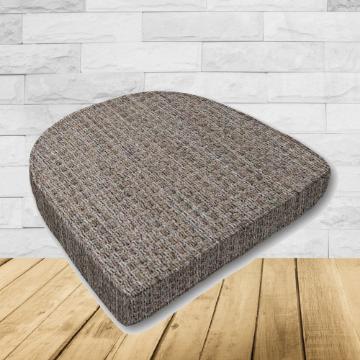 Cushion for wicker patio chairs, contoured or rounded at the back, Designed specifically for outdoor wicker patio chairs.