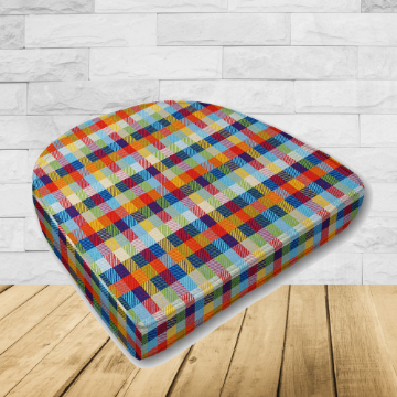 Wicker Patio Chair Cushions with a rounded back Boxed Double Piped Patio Dining Chair Seat Pad or Seat Cushion from Cascadia Outdoor Cushions