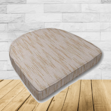Wicker Patio Chair Cushions with a rounded back Boxed Double Piped Patio Dining Chair Seat Pad or Seat Cushion from Cascadia Outdoor Cushions