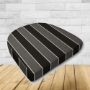 Wicker Patio Chair Cushions with a rounded back Boxed Double Piped Patio Dining Chair Seat Pad or Seat Cushion from Cascadia Outdoor Cushions