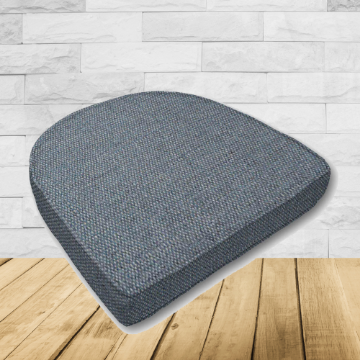 Wicker Patio Chair Cushions with a rounded back Boxed Double Piped Patio Dining Chair Seat Pad or Seat Cushion from Cascadia Outdoor Cushions