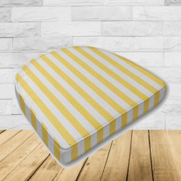 Wicker Patio Chair Cushions with a rounded back Boxed Double Piped Patio Dining Chair Seat Pad or Seat Cushion from Cascadia Outdoor Cushions