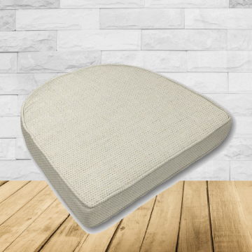 Wicker Patio Chair Cushions with a rounded back Boxed Double Piped Patio Dining Chair Seat Pad or Seat Cushion from Cascadia Outdoor Cushions