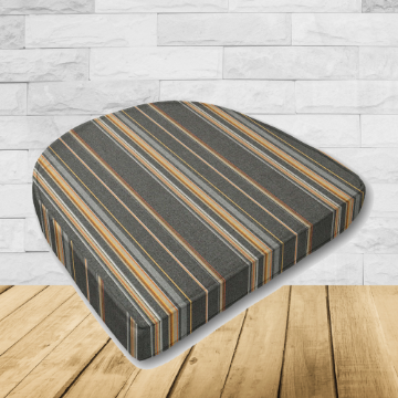 Cushion for wicker patio chairs, contoured or rounded at the back, Designed specifically for outdoor wicker patio chairs.