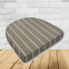 Cushion for wicker patio chairs, contoured or rounded at the back, Designed specifically for outdoor wicker patio chairs.