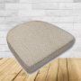 Wicker Patio Chair Cushions with a rounded back Boxed Double Piped Patio Dining Chair Seat Pad or Seat Cushion from Cascadia Outdoor Cushions