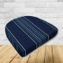 Wicker Patio Chair Cushions with a rounded back Boxed Double Piped Patio Dining Chair Seat Pad or Seat Cushion from Cascadia Outdoor Cushions