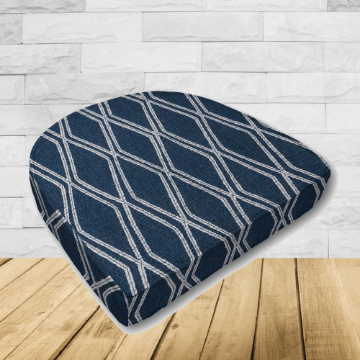 Wicker Patio Chair Cushions with a rounded back Boxed Double Piped Patio Dining Chair Seat Pad or Seat Cushion from Cascadia Outdoor Cushions