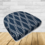 Wicker Patio Chair Cushions with a rounded back Boxed Double Piped Patio Dining Chair Seat Pad or Seat Cushion from Cascadia Outdoor Cushions