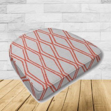 Wicker Patio Chair Cushions with a rounded back Boxed Double Piped Patio Dining Chair Seat Pad or Seat Cushion from Cascadia Outdoor Cushions