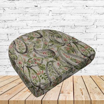Richloom Solarium Faylinn Shadow Boxed Patio Contoured Dining Chair Seat Cushions –Wicker Chair Cushions