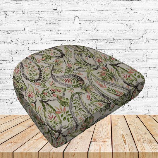 Richloom Solarium Faylinn Shadow Boxed Patio Contoured Dining Chair Seat Cushions –Wicker Chair Cushions