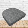 Richloom Solarium Fenbrook Pebble Boxed Patio Contoured Dining Chair Seat Cushions –Wicker Chair Cushions