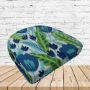 Richloom Solarium Fournette Lagoon Boxed Patio Contoured Dining Chair Seat Cushions –Wicker Chair Cushions