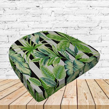 Richloom Solarium Freemont Palmetto Boxed Patio Contoured Dining Chair Seat Cushions –Wicker Chair Cushions