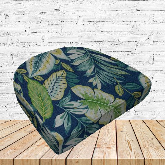 Richloom Solarium Goldcoast Capri Boxed Patio Contoured Dining Chair Seat Cushions –Wicker Chair Cushions