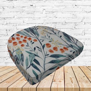 Richloom Solarium Gould Dune Boxed Patio Contoured Dining Chair Seat Cushions –Wicker Chair Cushions