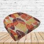 Richloom Solarium Hixon Sunset Boxed Patio Contoured Dining Chair Seat Cushions –Wicker Chair Cushions