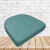 Richloom Solarium Husk Lagoon Boxed Patio Contoured Dining Chair Seat Cushions –Wicker Chair Cushions