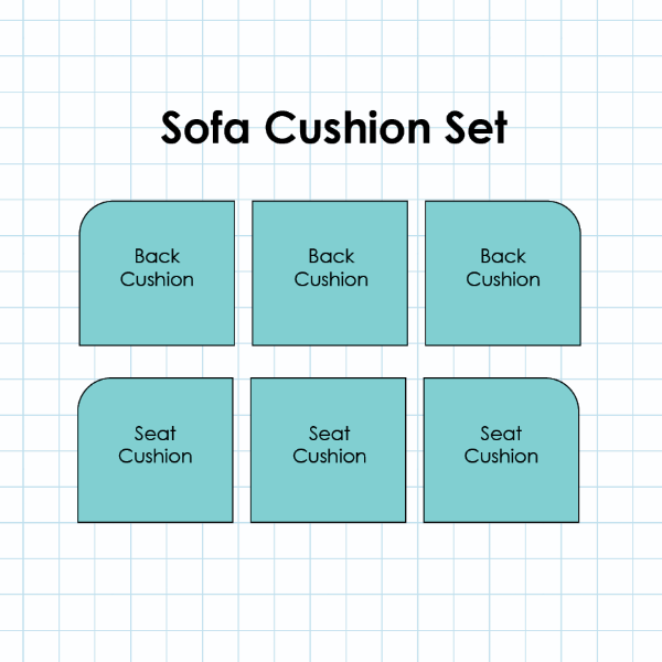 Picture of XX-COMING SOON - SOFA CUSHIONS - ROUNDED - 6 PIECES