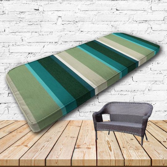 Custom outdoor patio furniture cushions from Cascadia Outdoor Cushions in Sunbrella Fabrics