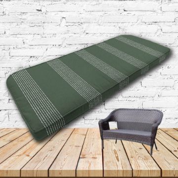 Custom outdoor patio furniture cushions from Cascadia Outdoor Cushions in Sunbrella Fabrics