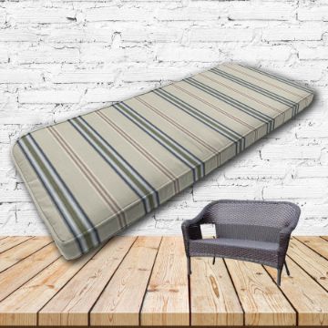 Custom outdoor patio furniture cushions from Cascadia Outdoor Cushions in Sunbrella Fabrics