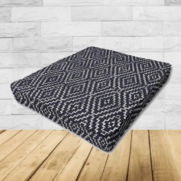 Dining Chair Seat Cushion Boxed Style - - Custom outdoor patio furniture cushions from Cascadia Outdoor Cushions in Sunbrella Fabrics
