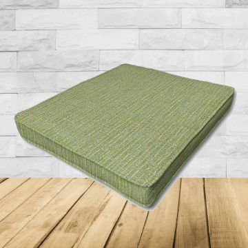 Dining Chair Seat Cushion Boxed Style - - Custom outdoor patio furniture cushions from Cascadia Outdoor Cushions in Sunbrella Fabrics