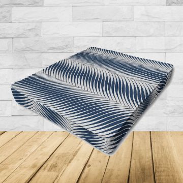Patio Dining Chair Seat Cushion Boxed Style - - Custom outdoor patio furniture cushions from Cascadia Outdoor Cushions in Sunbrella Fabrics