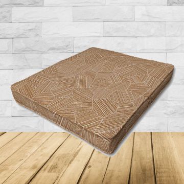 Patio Dining Chair Seat Cushion Boxed Style - - Custom outdoor patio furniture cushions from Cascadia Outdoor Cushions in Sunbrella Fabric