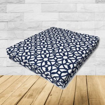 Patio Dining Chair Seat Cushion Boxed Style - - Custom outdoor patio furniture cushions from Cascadia Outdoor Cushions in Sunbrella Fabric