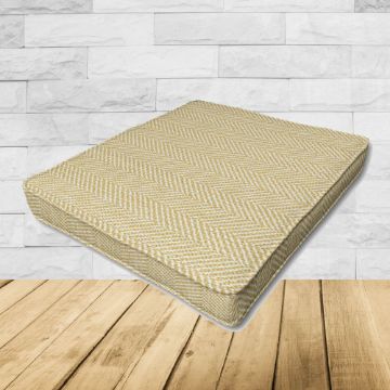 Dining Chair Seat Cushion Boxed Style - - Custom outdoor patio furniture cushions from Cascadia Outdoor Cushions in Sunbrella Fabrics