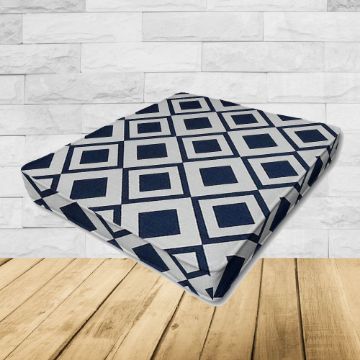 Patio Dining Chair Seat Cushion Boxed Style - - Custom outdoor patio furniture cushions from Cascadia Outdoor Cushions in Sunbrella Fabric