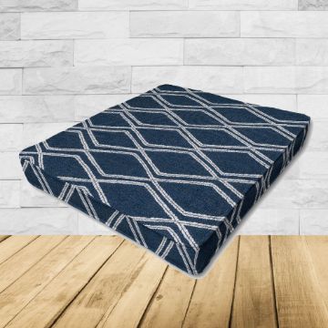 Patio Dining Chair Seat Cushion Boxed Style - - Custom outdoor patio furniture cushions from Cascadia Outdoor Cushions in Sunbrella Fabric