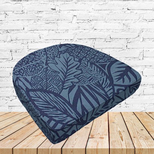 Richloom Solarium Maven Capri Boxed Patio Contoured Dining Chair Seat Cushions –Wicker Chair Cushions