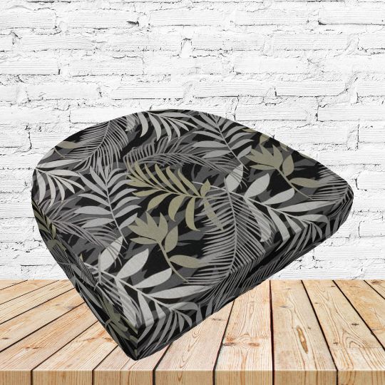 Richloom Solarium Mayland Driftwood Boxed Patio Contoured Dining Chair Seat Cushions –Wicker Chair Cushions