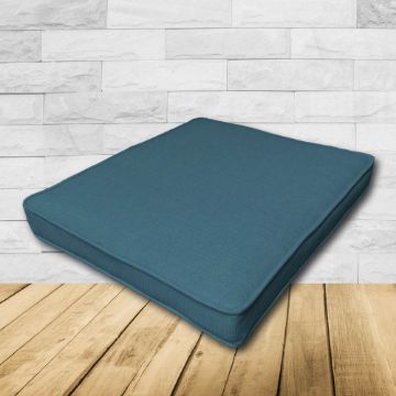 	Patio Dining Chair Seat Cushion Boxed Style - - Custom outdoor patio furniture cushions from Cascadia Outdoor Cushions in Sunbrella Fabrics