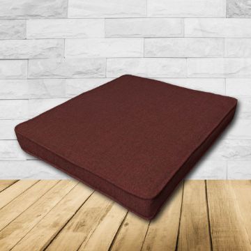 	Patio Dining Chair Seat Cushion Boxed Style - - Custom outdoor patio furniture cushions from Cascadia Outdoor Cushions in Sunbrella Fabrics