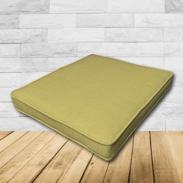 	Patio Dining Chair Seat Cushion Boxed Style - - Custom outdoor patio furniture cushions from Cascadia Outdoor Cushions in Sunbrella Fabrics