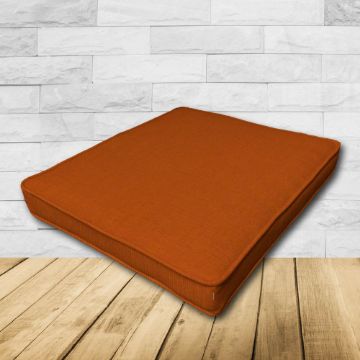	Patio Dining Chair Seat Cushion Boxed Style - - Custom outdoor patio furniture cushions from Cascadia Outdoor Cushions in Sunbrella Fabrics