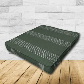 	Dining Chair Seat Cushion Boxed Style - - Custom outdoor patio furniture cushions from Cascadia Outdoor Cushions in Sunbrella Fabrics