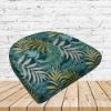Richloom Solarium Mayland Palm Boxed Patio Contoured Dining Chair Seat Cushions –Wicker Chair Cushions
